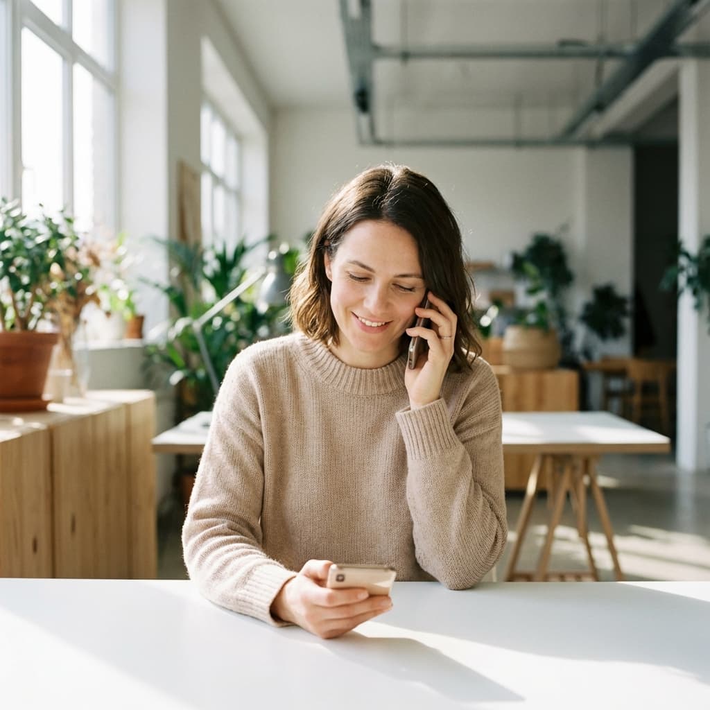 Kundservice medarbetare som hjälper till via telefon